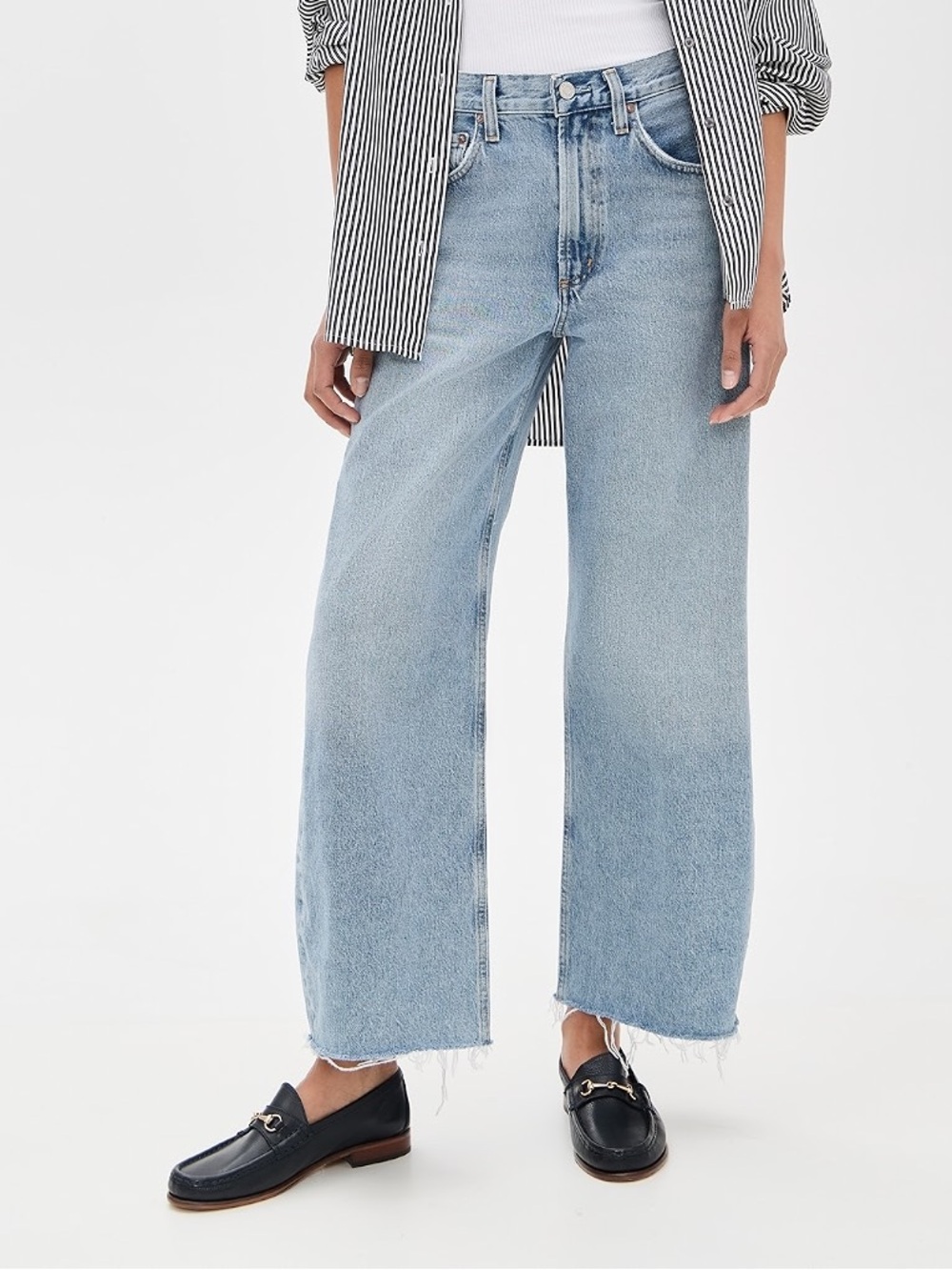 AGOLDE Low Curve Fray Jeans in Force - Size 29